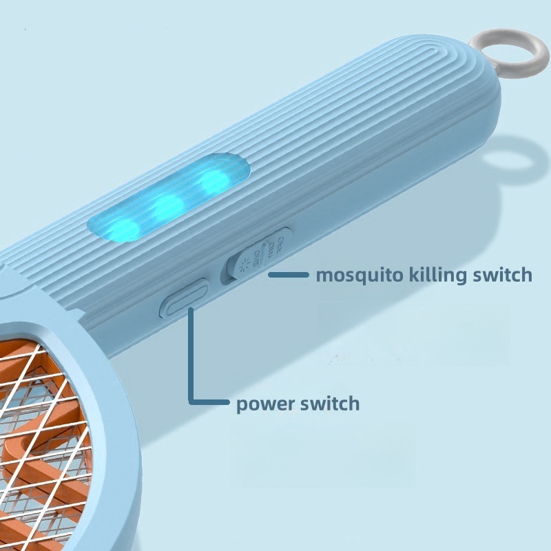 household foldable bug zappers lightweight electric mosquito killer fly swatter rechargeable