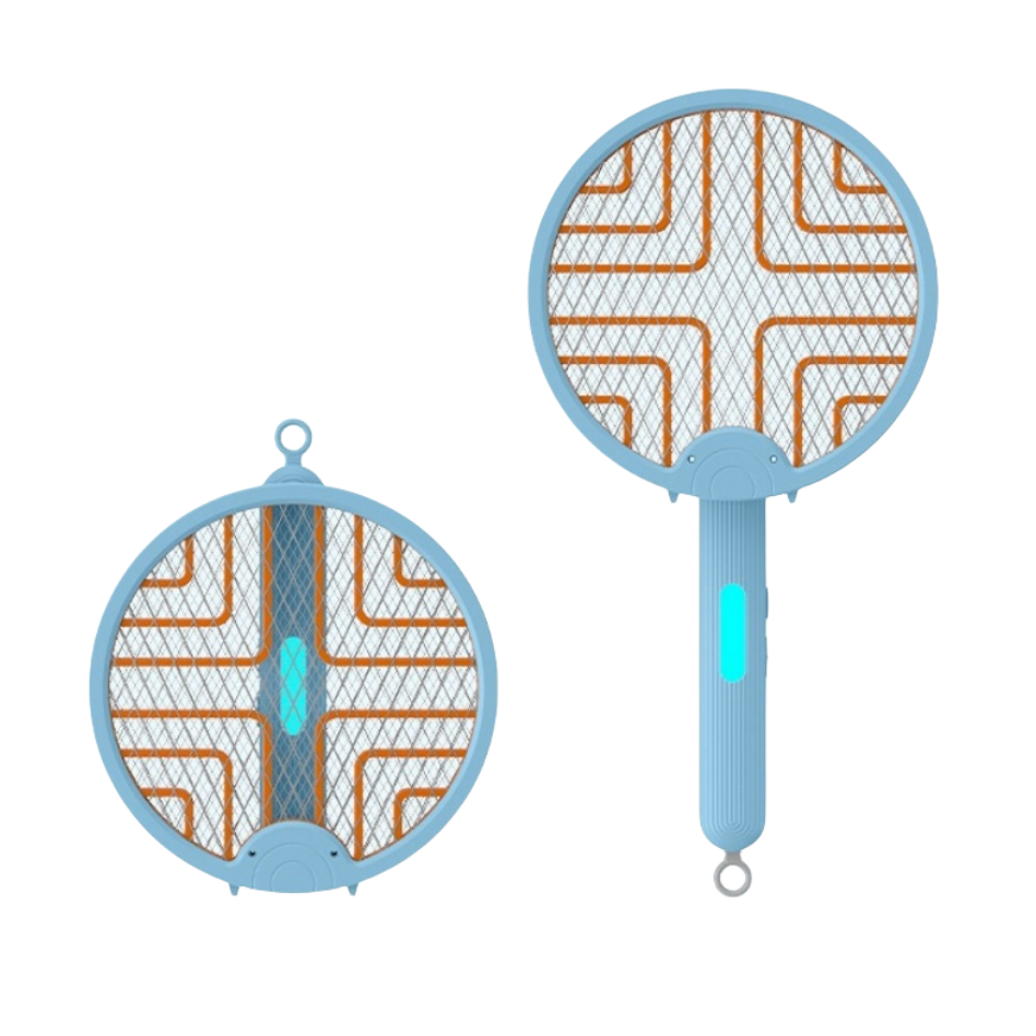 Portable Folding Mosquito Racket USB Charging Home Electric Fly Racket Rechargeable Swatter