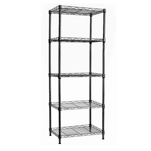 Laundry Bathroom Kitchen Pantry Closet Standing Storage Shelf Units 5-Wire Shelving Metal Storage Rack