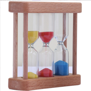 mini wooden sand art timer 1/3/5 minute hour glass sand timer child custom