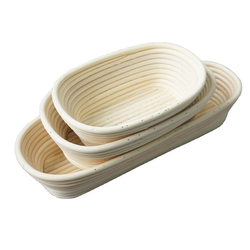 Bread proofing basket set baking pastry tools basket rattan bread proofing storage basket