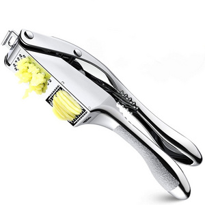 Hot selling 3 in 1 Manual Garlic Crusher Aluminum Alloy Stainless Steel Garlic Press