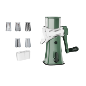 Good grips manual hand cranked rotate drum food processor vegetable chopper grater set with storage box