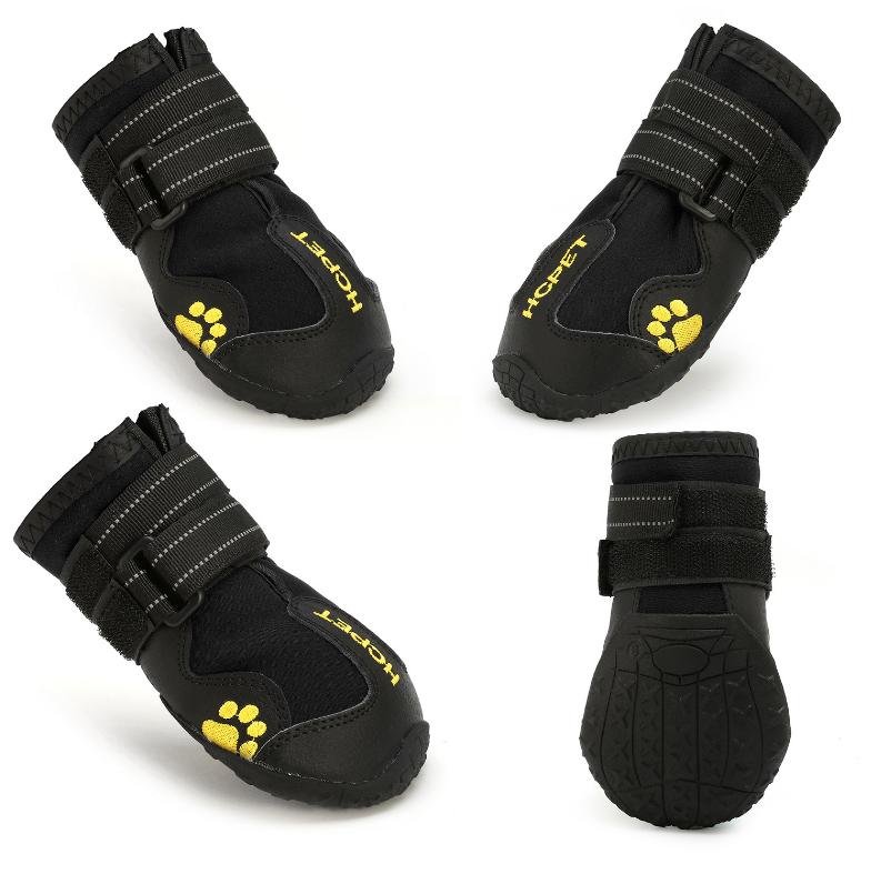 Hot Selling Pet Shoes & Socks Non-slip Breathable Dog Boots Pet Shoes with Reflective Strips