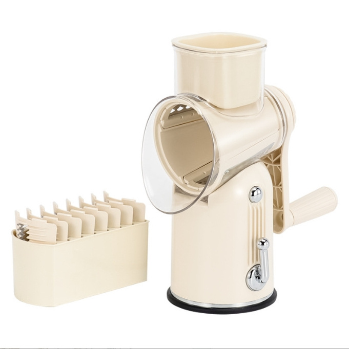 Kitchen Gadget Rotary Cheese Grater Mondoline Slicer Multifunctional Manual Slicer Vegetable Shredder