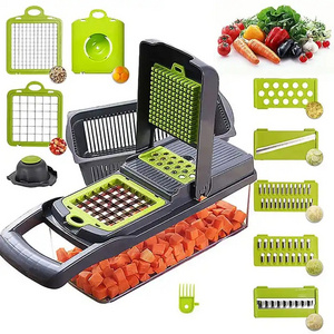 Hot Sale Kitchen Gadgets Hand Held Quick Manual Multifunctional Veggie Cutter 16 in 1 vegetable chopper