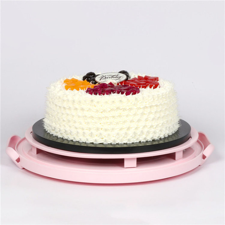 Happy Birthday Transparent Portable Cake Box Plastic  Reusable 10 inch container round