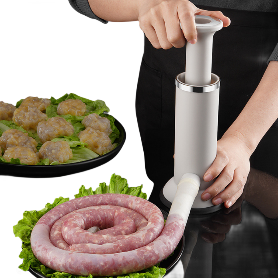 wholesale Meat Filling Kitchen Machine household plastic stainless steel Homemade manual Sausage maker