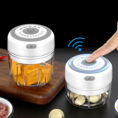 hot sale electric mini garlic chopper food processor 250 ml usb garlic chopper