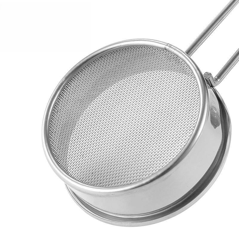 Hot Selling Stainless Steel Strainer with Long Handle Mini Flour Sifter Sieve For Baking and Coffee Pastas Tea Strainer