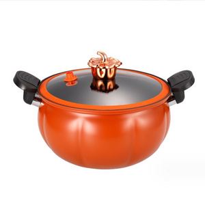 Factory Directly Sale Enamel Cast Iron Casserole Pumpkin Pot Stewed Cooking Pot Cookware