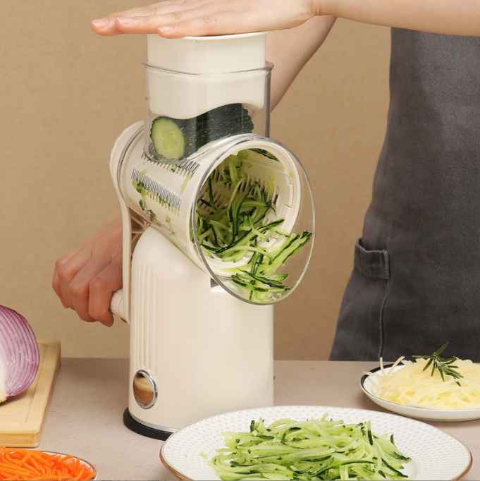 Kitchen Gadget Rotary Cheese Grater Mondoline Slicer Multifunctional Manual Slicer Vegetable Shredder