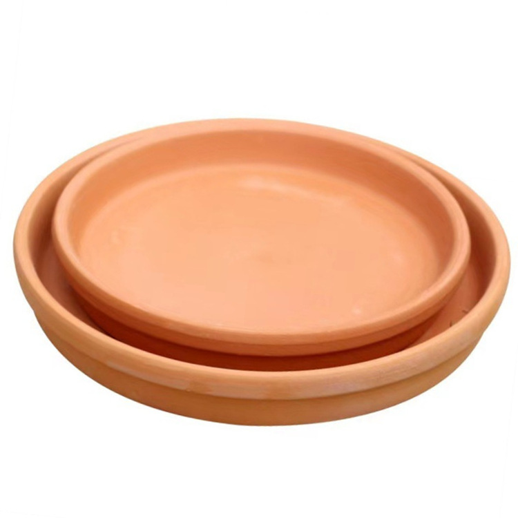 Wholesale multiple sizes garden clay Terracotta flower pots drain drip tray