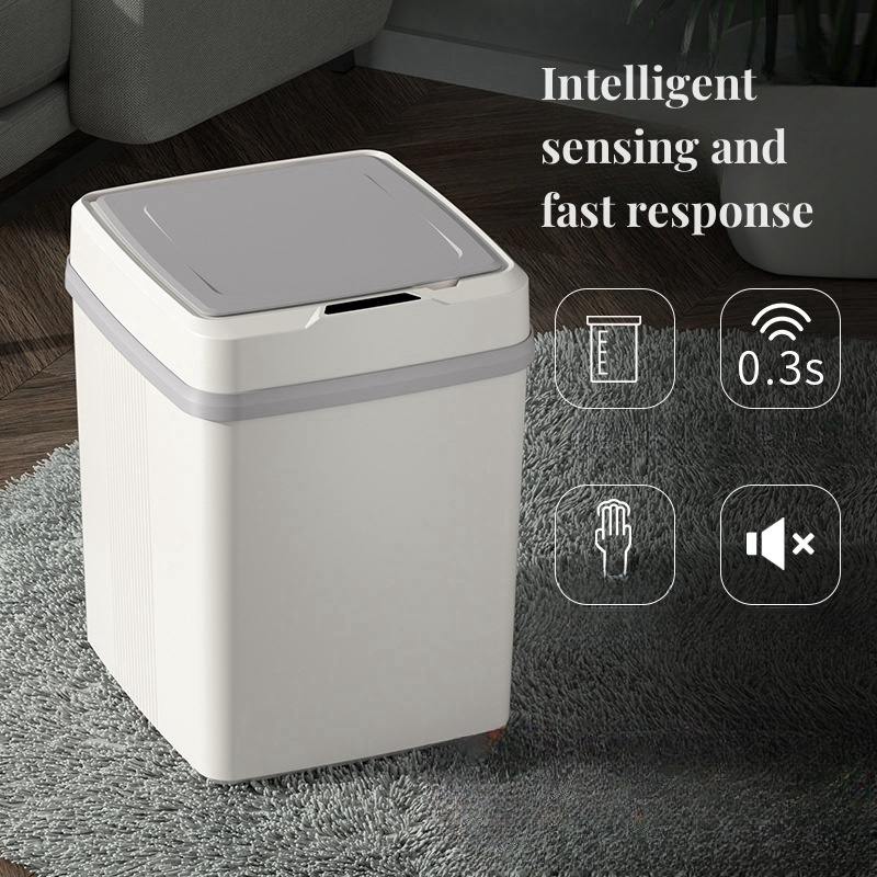 wholesale electric automatic touchless intelligent induction kitchen bin smart waste bins