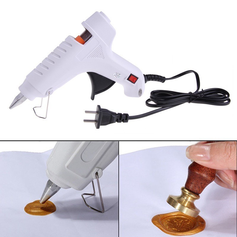 Beige White Wax Sealing Glue Gun Hot Melt Gun for Seal Wax Sticks For DIY Wax Sticker