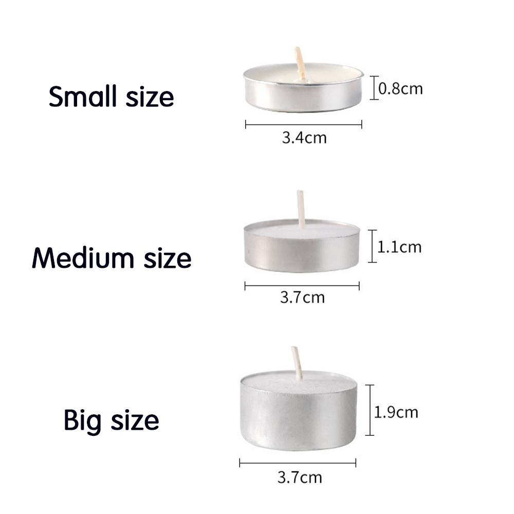 Factory wholesale soy wax candle small medium big size scented tealight candles clear