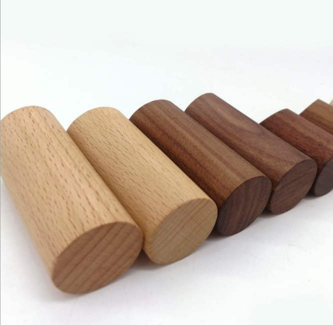 Natural Eco-friendly wooden clothes wall Hook/ wall hanging clothes hooks