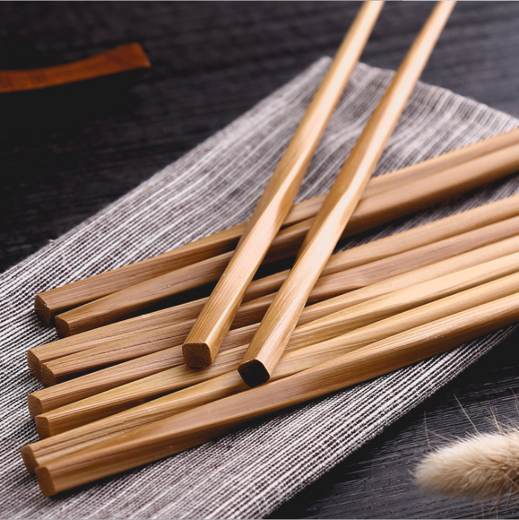 Natural Handmade Wavy Wood Chopsticks Healthy Chinese Chop Sticks Reusable Sushi Food Stick Gift Tableware