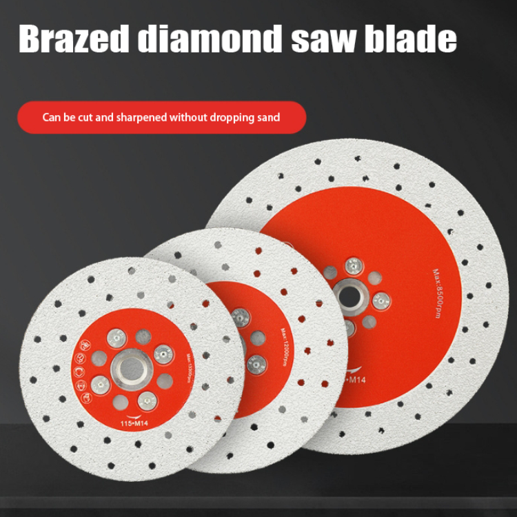 M14 Vacuum Brazed Double Sided Diamond Cutting And Grinding Disc Circular Marble Granite Tools Saw Blade