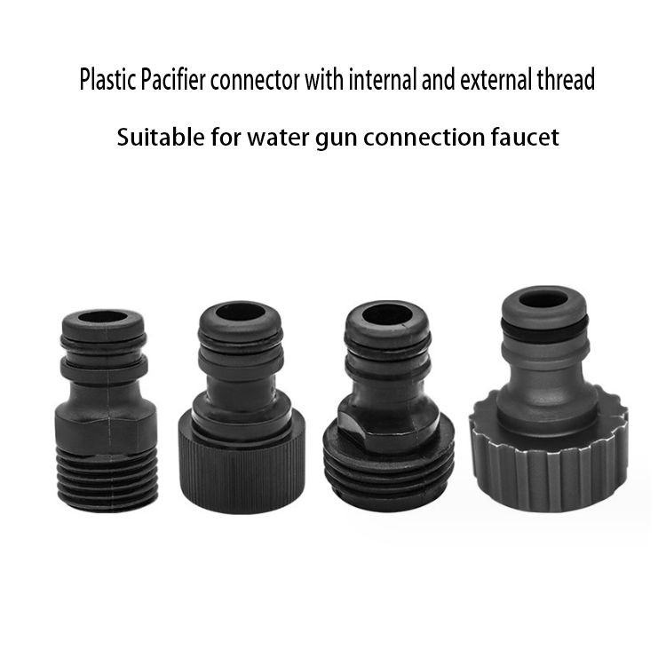 Garden  Nipple Connector Threaded Tube Faucet Adapter Water Gun Fitting Plastic Pipe  Irrigation Fittings