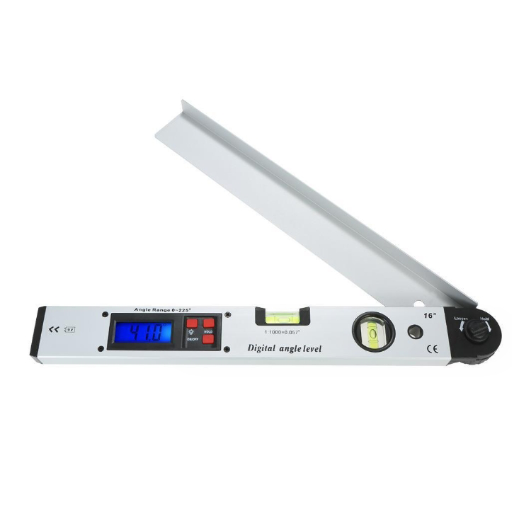 Aluminum Digital Level Angle Finding Range 0-225 Electronic Goniometer Degrees Level Angel Ruler Digital Protractor