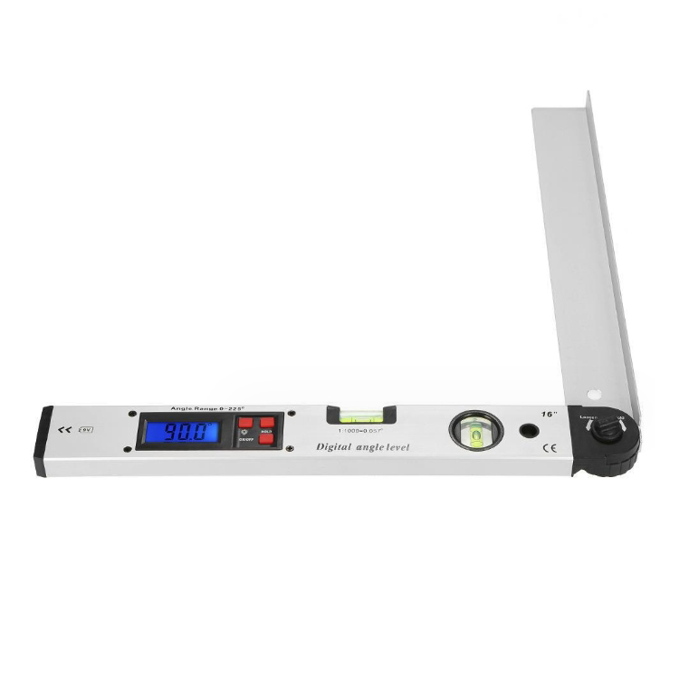 Aluminum Digital Level Angle Finding Range 0-225 Electronic Goniometer Degrees Level Angel Ruler Digital Protractor