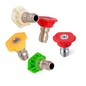 LXcn 5pcs/Set 1/4" Quick Connector Car Washing Nozzles Metal Jet Lance Nozzle High Pressure Washer Spray Nozzle