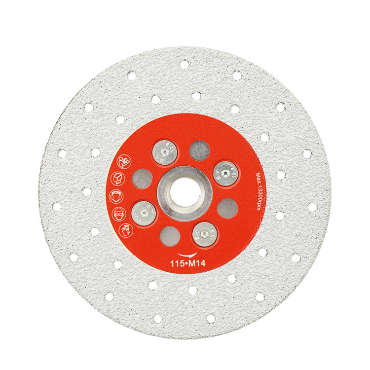 M14 Vacuum Brazed Double Sided Diamond Cutting And Grinding Disc Circular Marble Granite Tools Saw Blade