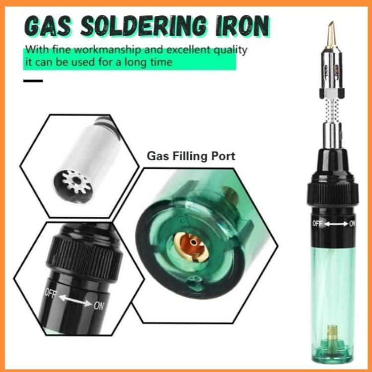 Mini 1300 Celsius Butane Gas Welding Soldering Irons Welding Pen Burner Blow Torch Gas Soldering Iron Cordless Butane Tip Tool