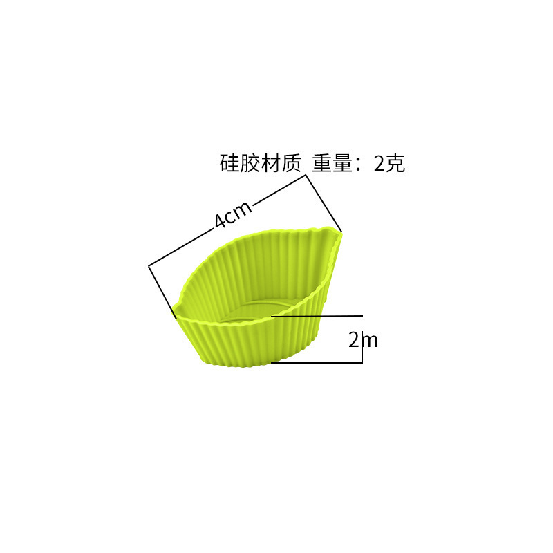 Reusable Nonstick Silicone Cupcake Liners Easy Clean Baking Cups in Leaf Square and Various Shapes Pastry Muffin Molds