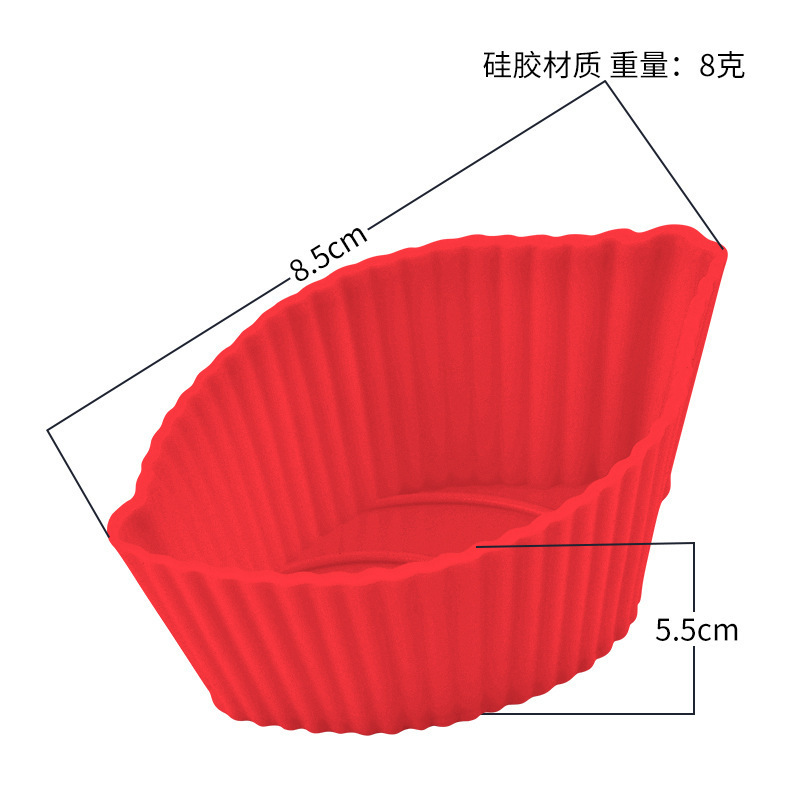 Reusable Nonstick Silicone Cupcake Liners Easy Clean Baking Cups in Leaf Square and Various Shapes Pastry Muffin Molds