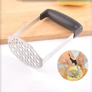 Wholesale Stainless Steel Potato Masher Household Kitchen Tool for Manual Food Mashed Potato, Hand Plate Food Masher.