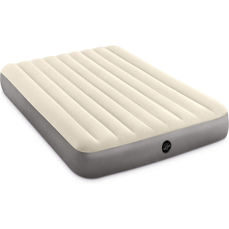 Comfortable  Flocked Top Covering Lightweight Single size Sleeping Inflatable air bed airbed mattress