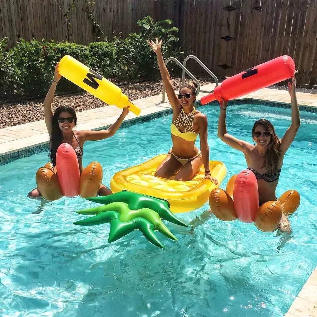 Giant Inflatable Pineapple Pool Floats for Kids and Adults Swimming Pool Summer Party Fun