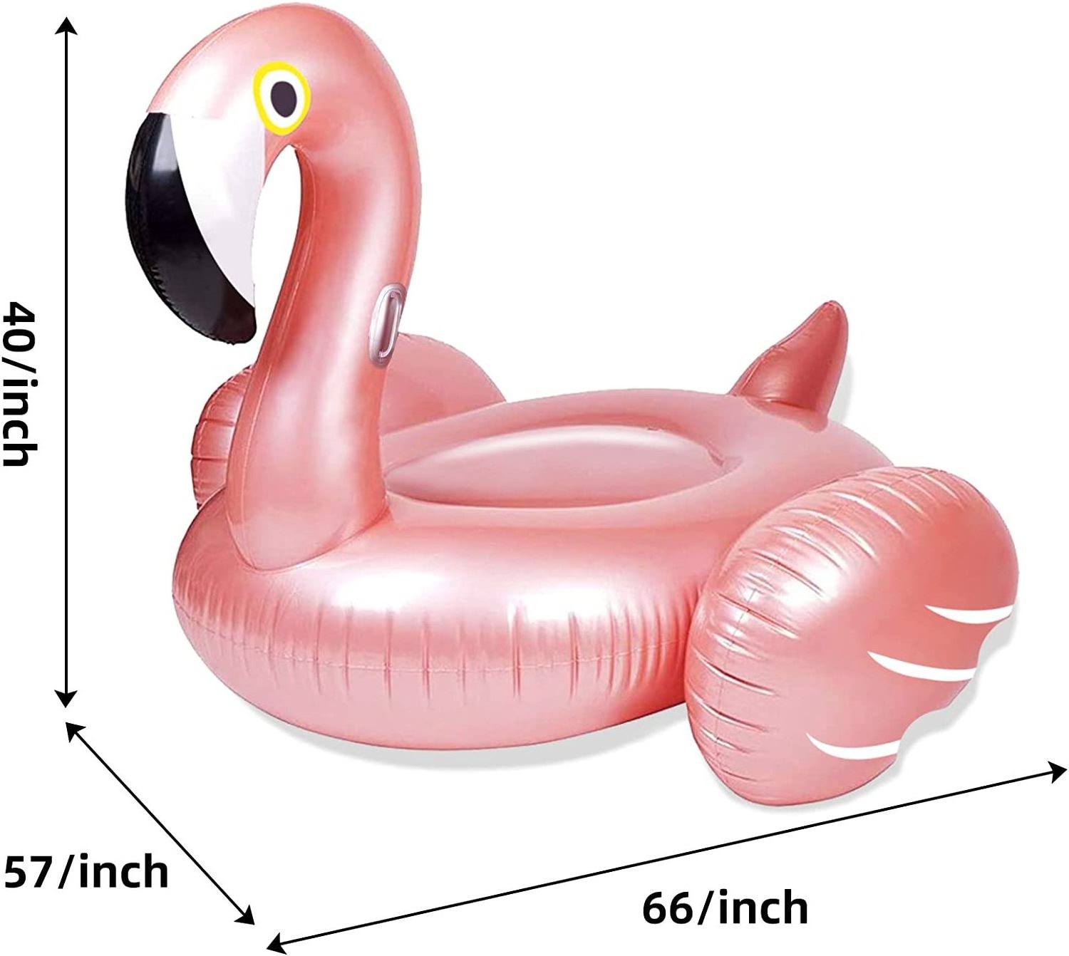 Giant Inflatable Flamingo Ride On Pool Float Swimming Floating Raft Lounge for Summer Party Decorations Toys for Kids Adults