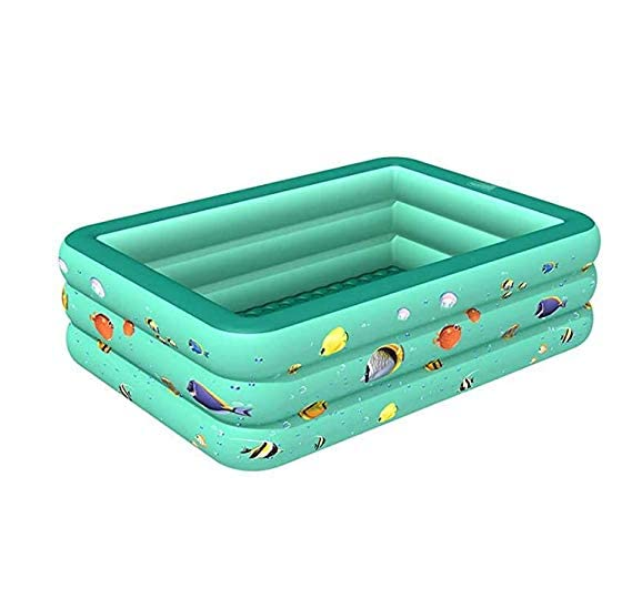 Big Folding Portable Plastic Pvc Inflatable Swimming Pool Outdoor Garden Indoor Adult Kids Durable Square Pool