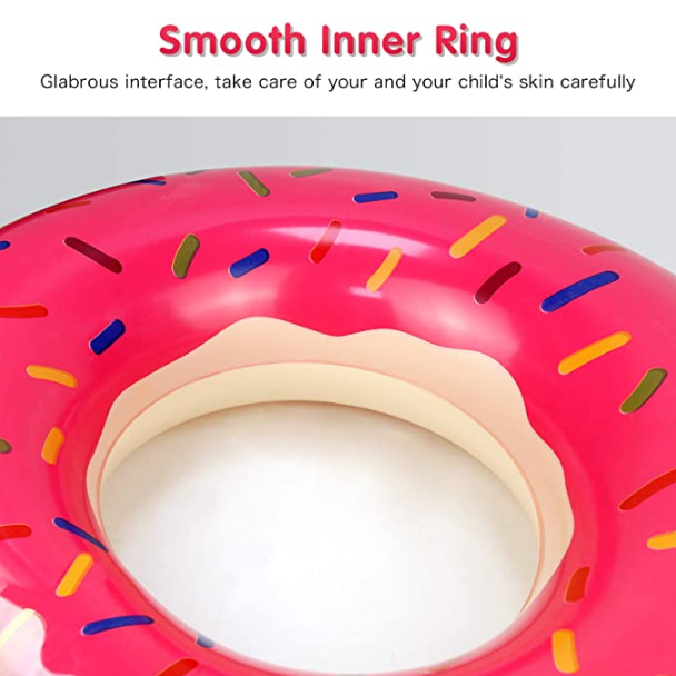 Pool Floats for Adults Big Swim Ring Inflatable Donut Pool Float Swimming Rings