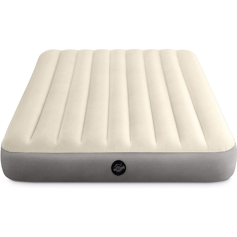 Comfortable  Flocked Top Covering Lightweight Single size Sleeping Inflatable air bed airbed mattress