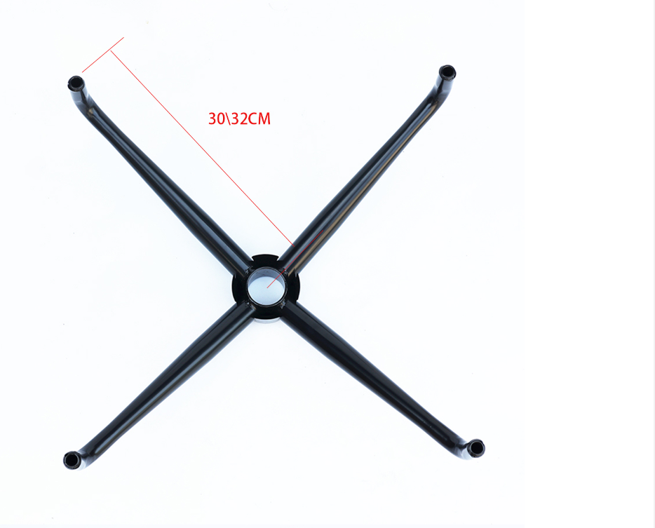 High quality Swivel chair base four star feet steel base bracket chassis computer chair office chair accessories