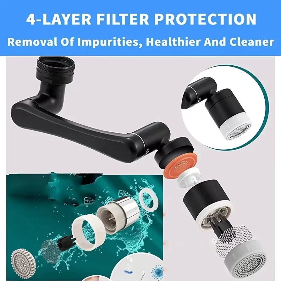 1080 robotic arm aerator universal extension nozzle  washing robotic arm faucet extender