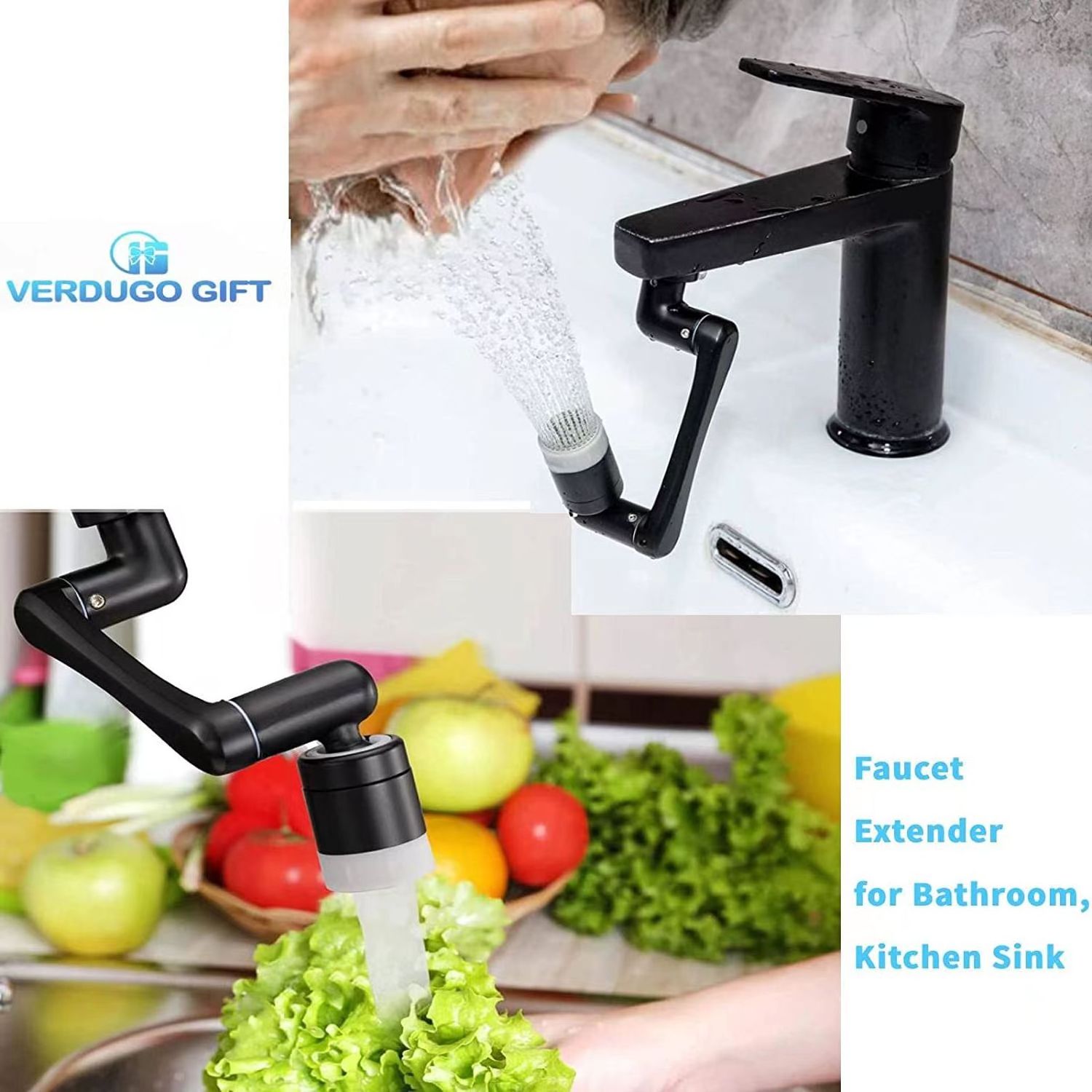 1080 robotic arm aerator universal extension nozzle  washing robotic arm faucet extender