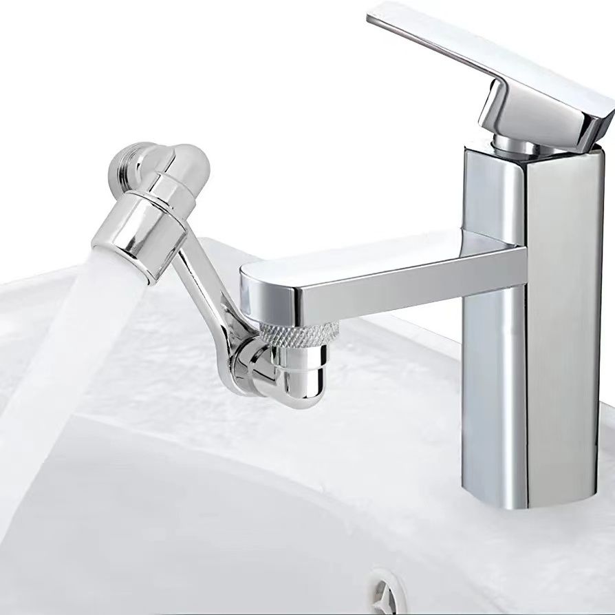 1080 Rotating Copper robot Arm double outlet mode Faucet Extender