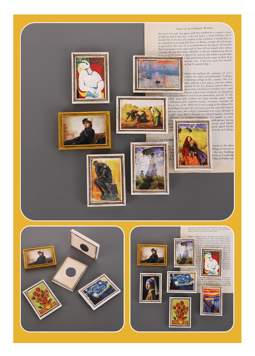 Hot sale products home resin Photo frame Fridge Magnetic refrigerator magnets