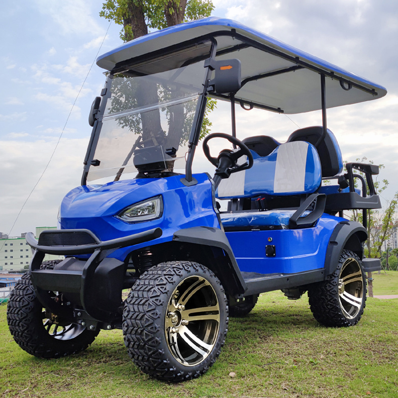 Blue Body Factory Outlet Electric Golf Cart Custom Body Color Seat Color Lift Golf Cart