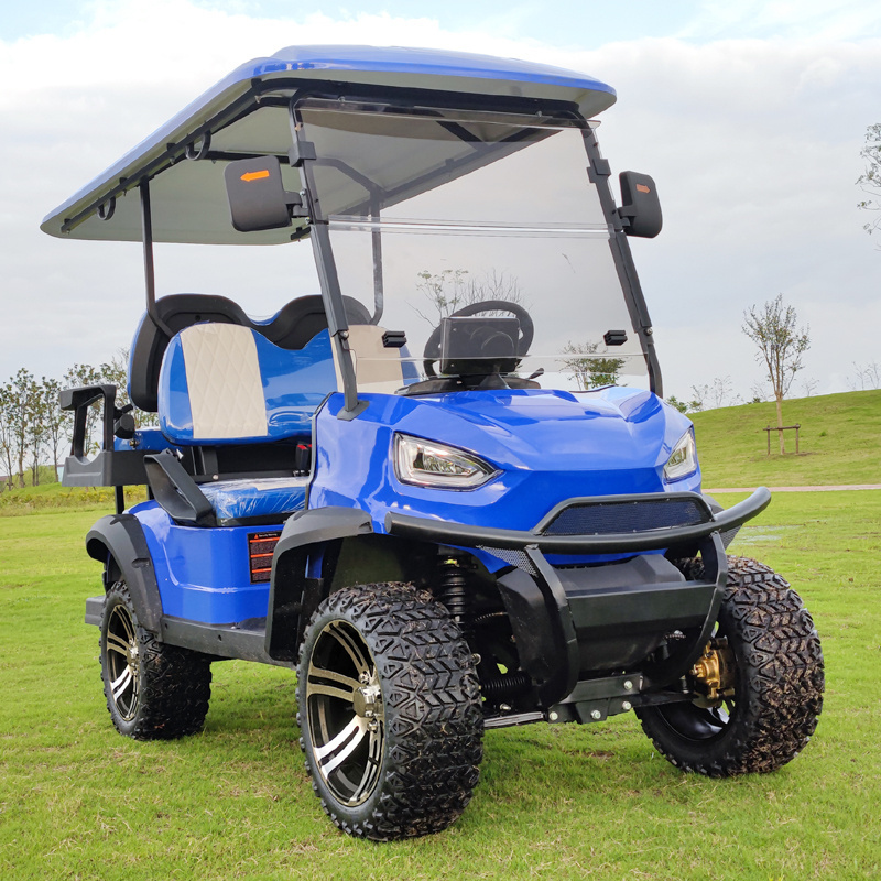 Blue Body Factory Outlet Electric Golf Cart Custom Body Color Seat Color Lift Golf Cart