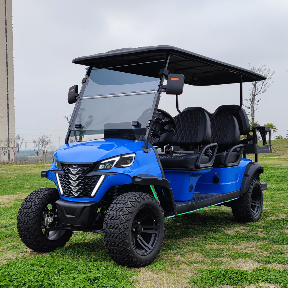 6 Person Custom 72v Ac System Small Electric Club Car Street Legal Golf Carts Voiturette Electrique Cheap Golf Cart For Sale