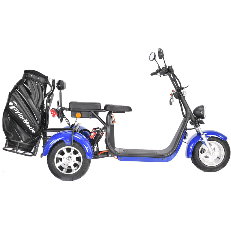 EEC Approved 60V 1500W 3 Wheel Electric Golf Cart Buggy Scooter