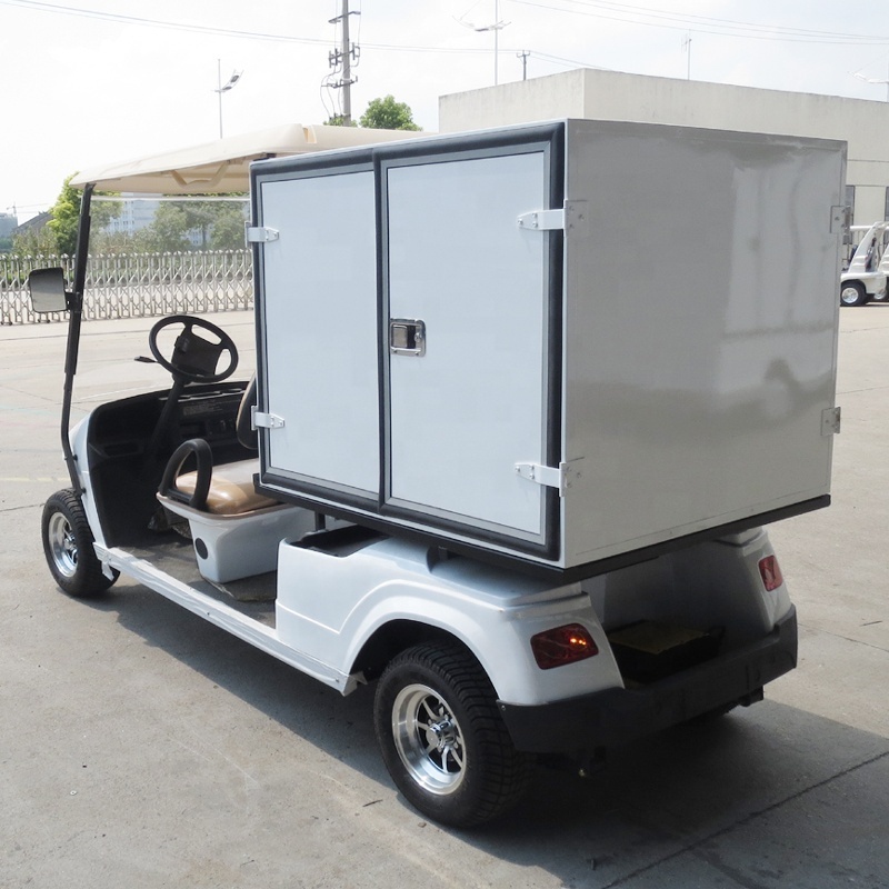 Electric Food Delivery Room Service Resort Used Golf Cart with insulating dining box