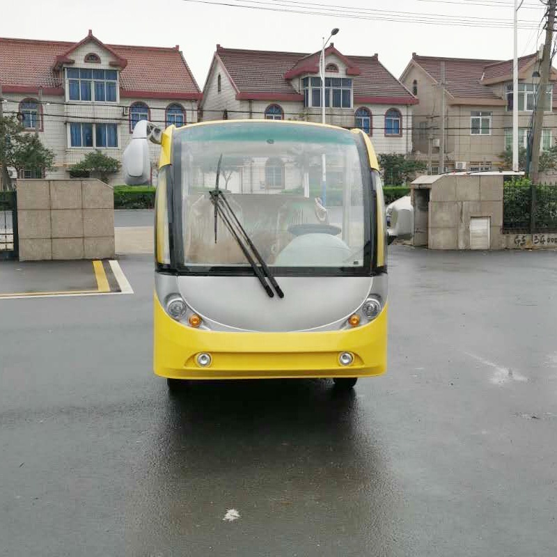 Lithium Battery Powered 14 Seats Electric Sightseeing Personal Shuttle Bus