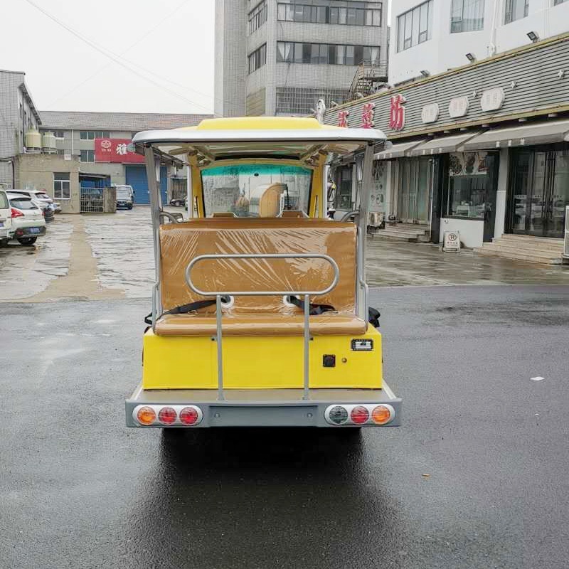 Lithium Battery Powered 14 Seats Electric Sightseeing Personal Shuttle Bus